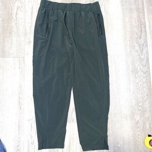 Z By Zella Womans m medium Jogger Pants Green Stretch Pockets summer light